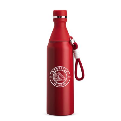 �rea de grava��o de 16x6 cm em garrafa t�rmica para logotipos.